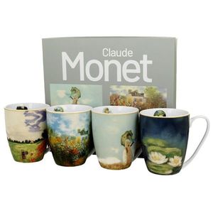 Sada 4 ks porcelánových hrnků Claude Monet 350 ml vícebarevná vyobraziť