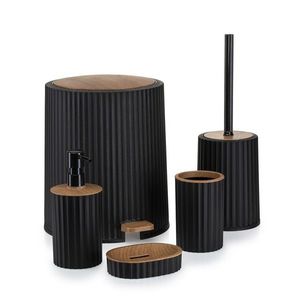 Sada koupelnových doplňků ROZA černá vyobraziť