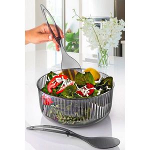 Salátová servírovací sada Akrlkbowl antracitová vyobraziť