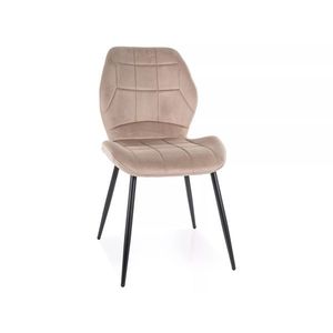 Sametová jídelní židle Jake tmavě béžová vyobraziť