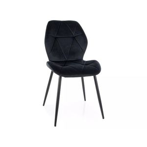 Sametová jídelní židle Rick černá vyobraziť