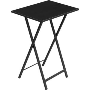 Skládací odkládací stolek Vasagle Abby 48 cm černý vyobraziť