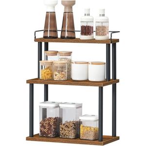 Stolní kuchyňský regál Vasagle Felaro 38 cm černý/hnědý vyobraziť