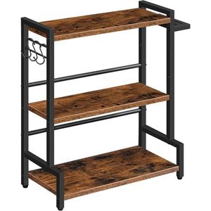 Stolní kuchyňský regál Vasagle Noby 43 cm hnědý/černý vyobraziť