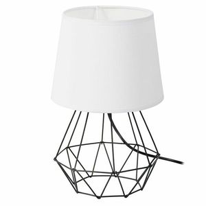 Stolová lampa DIAMENT 2v1- čierna/biela vyobraziť