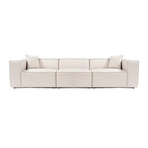 Třímístná pohovka Lora 303 cm béžovo-hnědá vyobraziť