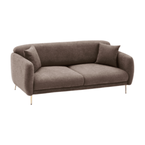 Třímístná pohovka Simena 210 cm šedá/zlatá vyobraziť