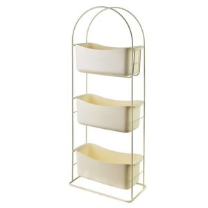 Třípatrový koupelnový regál DEA béžový vyobraziť