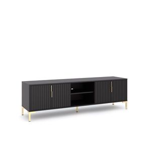 TV stolek Flinn 165 cm černý/zlatý vyobraziť