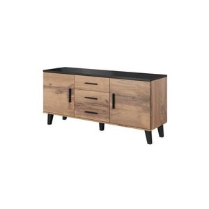 TV stolek Lotta II 150 cm dub wotan/černý vyobraziť