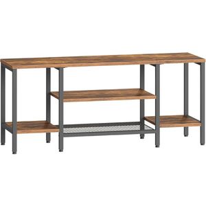 TV stolek Vasagle Werry 120 cm černý/hnědý vyobraziť