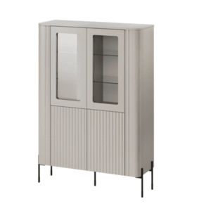 Vitrína Vera 110 cm kašmírová vyobraziť