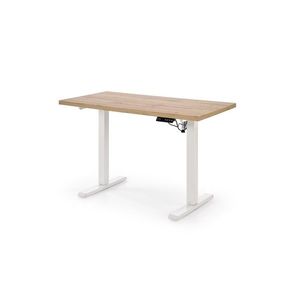 Výškově nastavitelný psací stůl BEEFOR dub artisan/bílý vyobraziť