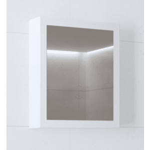 Závěsná koupelnová skříňka se zrcadlem Toreto 60 cm bílá vyobraziť