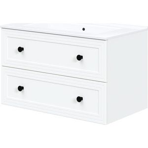 Závěsná skříňka pod umyvadlo Toreto 2S 80 cm bílá vyobraziť