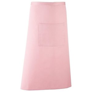 Premier Workwear Dlhá zástera do pása s vreckom - Ružová vyobraziť