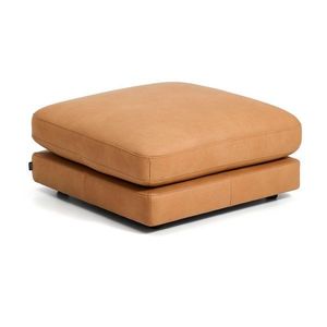 Hnedá kožená podnožka Gala – Kave Home vyobraziť