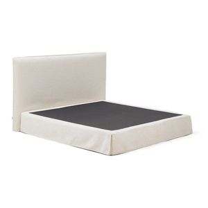 Biela čalúnená dvojlôžková posteľ 180x200 cm Jaira – Kave Home vyobraziť