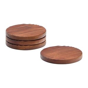 Drevené tácky v súprave 4 ks v tmavo prírodnej farbe Rommu – Kave Home vyobraziť