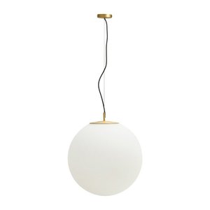 Biele/v zlatej farbe závesné svietidlo so skleneným tienidlom ø 10 cm Brisia – Kave Home vyobraziť