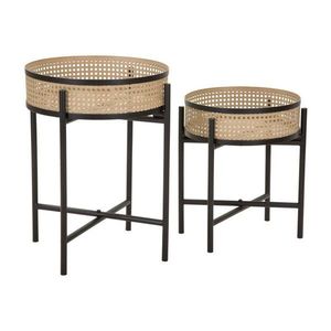 Okrúhle odkladacie stolíky v súprave 2 ks ø 40 cm Fuji – Mauro Ferretti vyobraziť