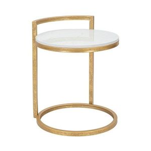 Okrúhly odkladací stolík s mramorovou doskou ø 40, 5 cm Round Marble – Mauro Ferretti vyobraziť