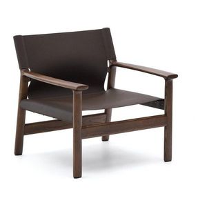 Tmavohnedé kožené kreslo Jan – Kave Home vyobraziť