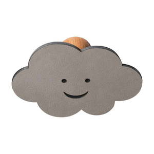 Sivý nástenný oceľový háčik Cloud Dot Nupo – LIND DNA vyobraziť