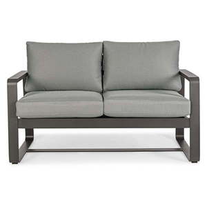 Sivá hliníková záhradná pohovka Merrigan – Bizzotto vyobraziť