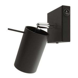 Čierne kovové bodové svietidlo ø 6 cm Etna – Sollux vyobraziť