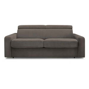 Sivohnedá menčestrová rozkladacia pohovka 195 cm Monaco – Bobochic Paris vyobraziť