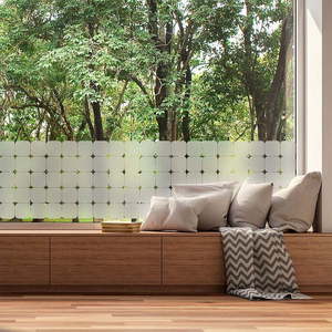 Samolepky na okno 50 ks 10x10 cm Square Blackout – Ambiance vyobraziť