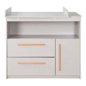 Svetlosivá detská komoda s prebaľovacím pultom 107x98x75 cm Lea – Roba vyobraziť