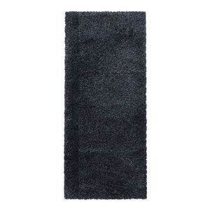 Antracitový behúň 80x250 cm Fluffy – Ayyildiz Carpets vyobraziť