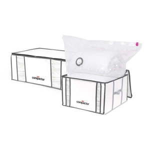 Vákuové/vystužené látkové úložné boxy na oblečenie v súprave 2 ks 65x45x27 cm Life – Compactor vyobraziť