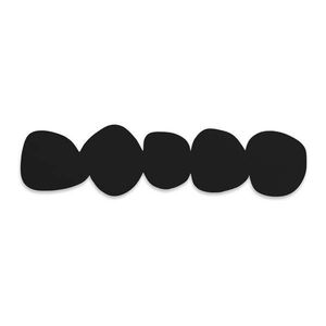 Čierny kovový nástenný vešiak 58 cm Tumulo – Spinder Design vyobraziť