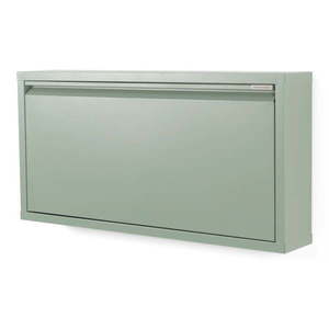 Sivozelená kovová výklopná skrinka na topánky 75x37, 5x12, 5 cm Billy – Spinder Design vyobraziť