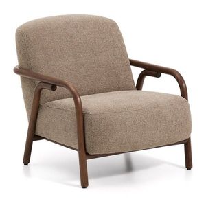 Taupe ženilkové kreslo Sylo – Kave Home vyobraziť