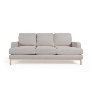 Sivá pohovka z textílie buklé 203 cm Mihaela – Kave Home vyobraziť