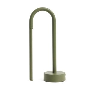 Zelená kovová LED stolová lampa (výška 30 cm) Bow – Kave Home vyobraziť