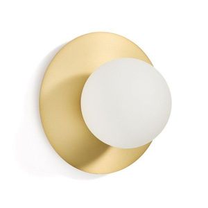 Biele/v zlatej farbe nástenné svietidlo ø 25 cm Brisia – Kave Home vyobraziť