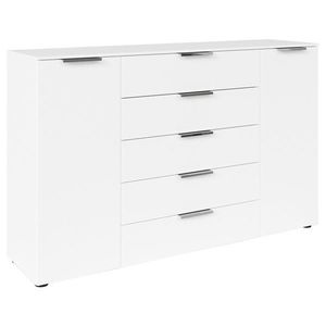 Rauch Möbel KOMODA, biela, chrómová, 160/100/42 cm vyobraziť