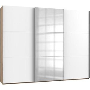 MID.YOU ŠAT. SKRIŇA S POSUV. DVERAMI, biela, farba duba, 300/236/65 cm vyobraziť