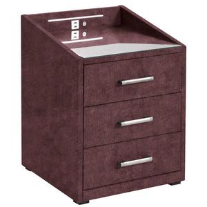 MID.YOU NOČNÝ STOLÍK, baklažánová, 47/61/46 cm vyobraziť