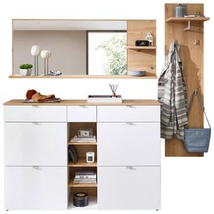 Xora PREDSIEŇOVÝ NÁBYTOK, biela, dub artisan, 208/202/38 cm vyobraziť