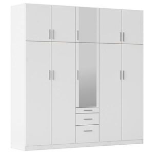 Rauch Möbel SKRIŇA S OTOČNÝMI DVERAMI, biela, 226/229/54 cm vyobraziť