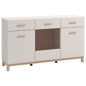 Hom`in ŠIROKÁ KOMODA, kašmírová, dub artisan, 154/41, 5/89 cm vyobraziť