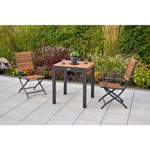 Gardenson STÔL NA BALKÓN, drevo, kov, 65-130/75/65 cm vyobraziť