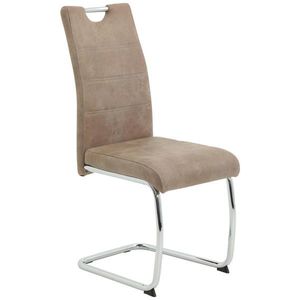 Carryhome STOLIČKA S PRUŽNÝM PODNOŽÍM, mikrovlákno, béžová vyobraziť