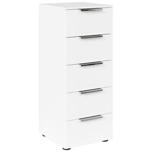 Rauch Möbel KOMODA, biela, chrómová, 40/100/42 cm vyobraziť